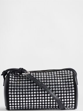 NWT GAP Vegan Leather Rhinestone Barrel Bag